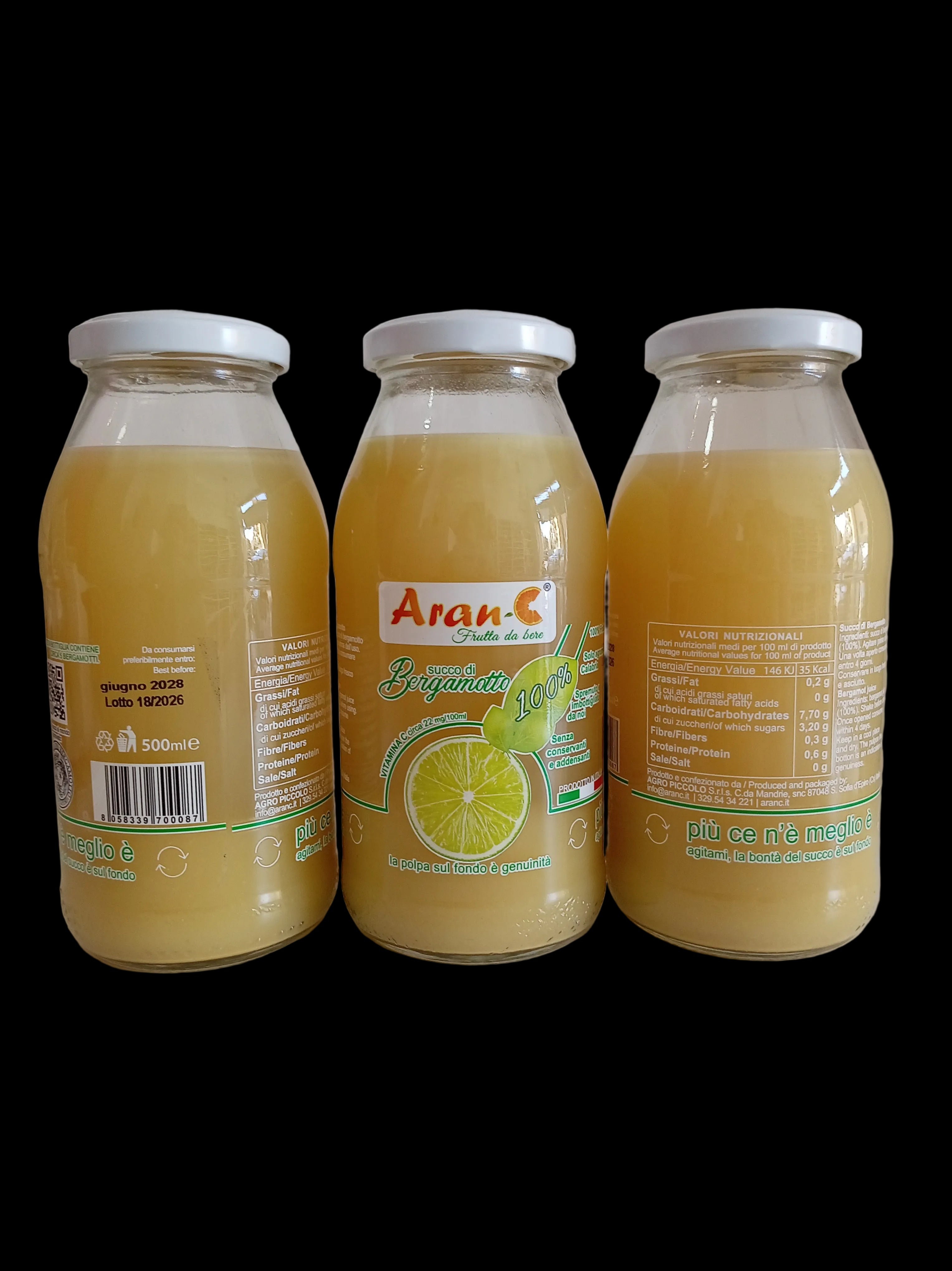 Aran-C Succo di bergamotto 100% frutta